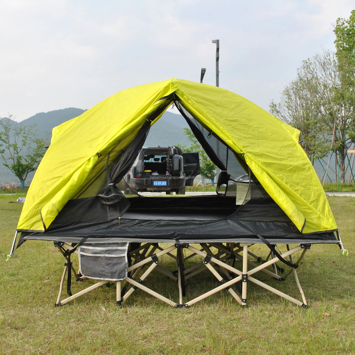 Ultralight 2 Person Cot Tent for Camping Ground Bed Tent with Footprint Bed Not Included the Bed