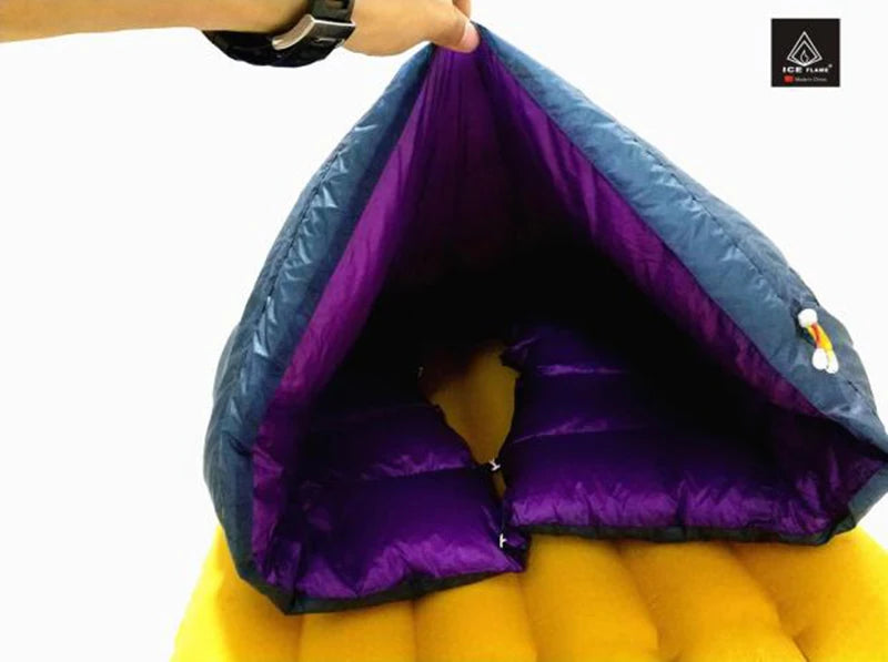 Ice Flame IF506 7D 3 Season 800FP 90% White Goose Down Sleeping Bag Blanket Sleeping Quilt Underquilt For Hammock Camping