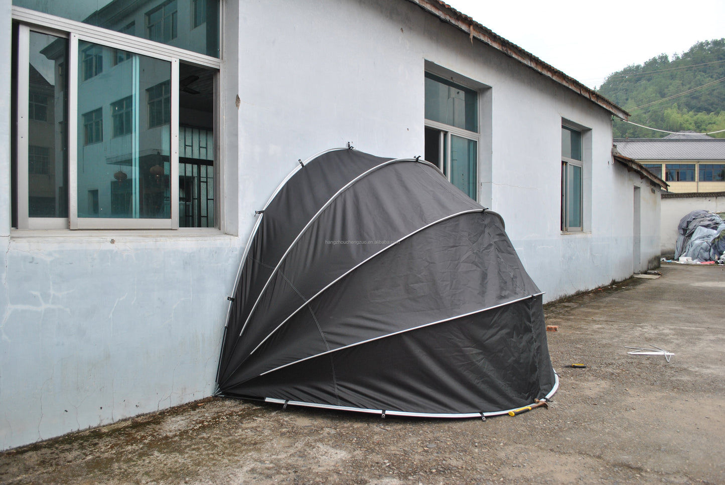 CZX-507 Hanging Motorbike Bike Tent Cover Shed Strong Frame Storage Garage Weatherproof Motorcycle Moped Mobility Scooter tent