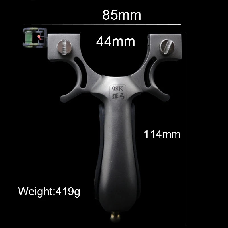 98K Slingshot Hunting Stainless Steel Catapult High Precision with Rubber Band Profession Outdoor Shooting Games