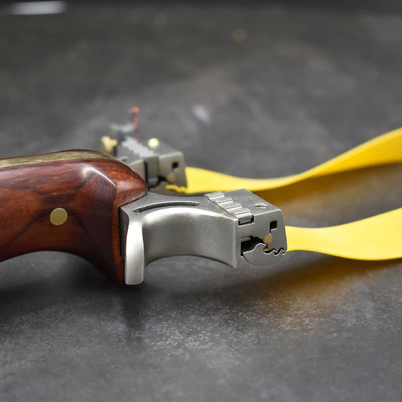 Stainless Steel Outdoor Hunting Slingshot Powerful Catapult with Rubber Band High Precision Shooting Slingshots 2020 New