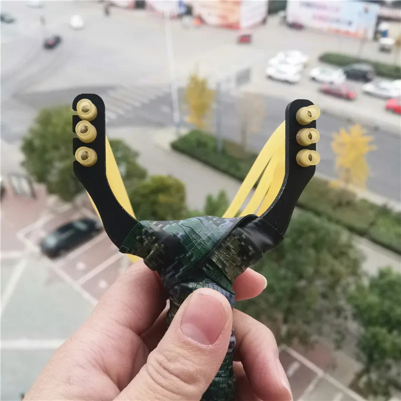 High-quality High-power Catapult Slingshot Shooting Fish Bow Titanium Steel Adult Hunting Shooting Slingshots Accept Customizati
