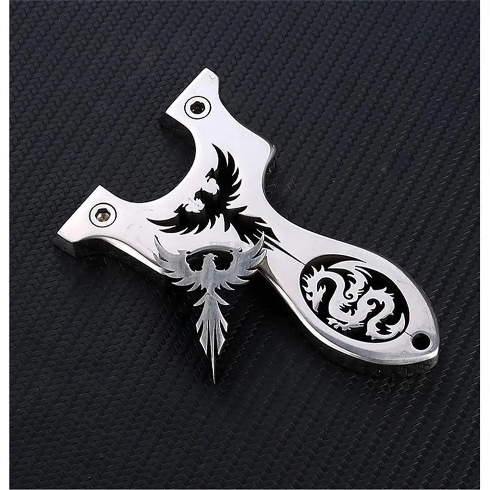 Outdoor Professional Hunting Slingshot Shooting Game Catapult High Quality Stainless Steel Catapult Rubber Band Slingshot Set