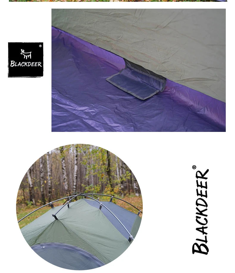 Blackdeer Archeos 3P Tent Backpacking Tent Outdoor Camping 4 Season Tent With Snow Skirt Double Layer Waterproof Hiking Trekking