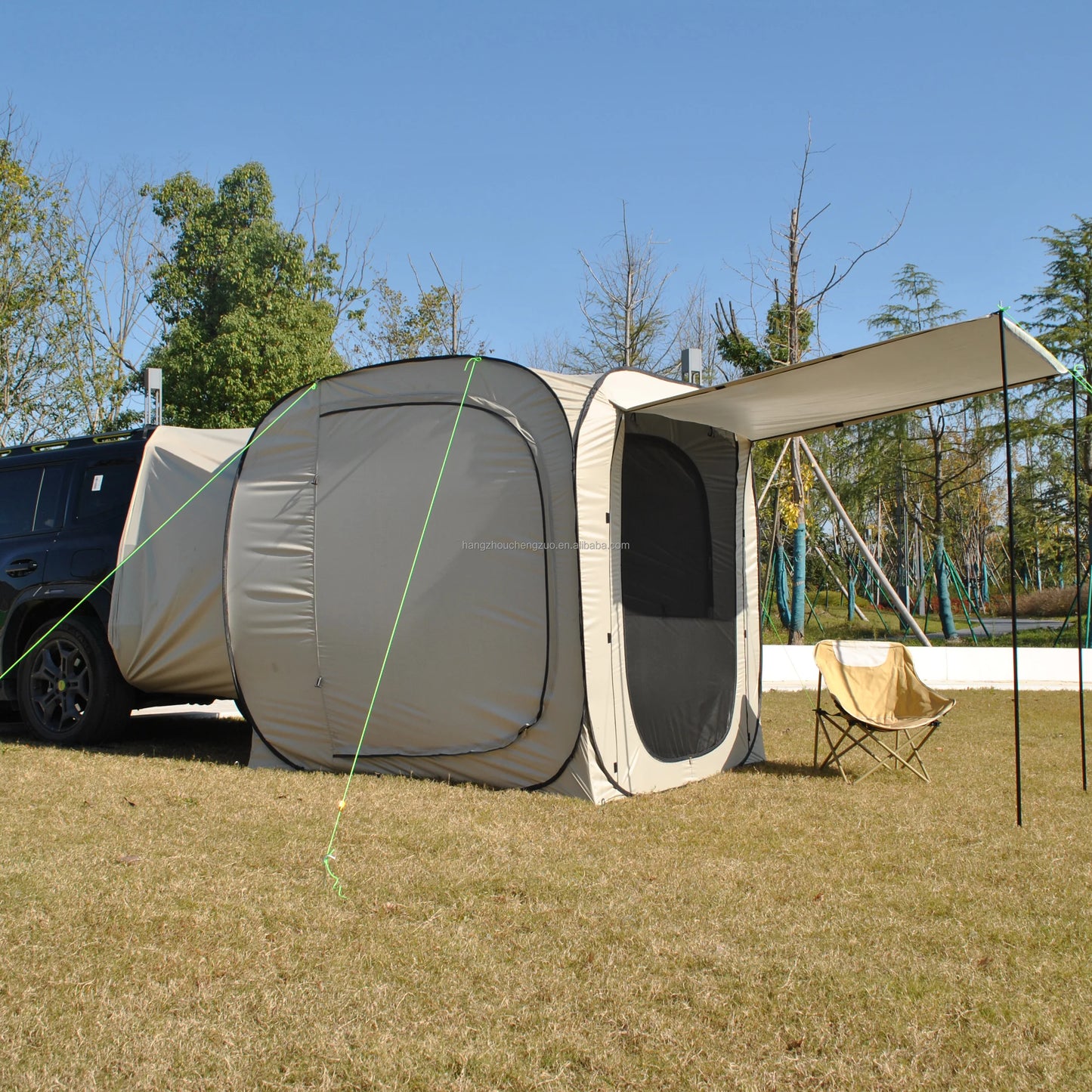 Car Tent Waterproof Tent, Car Tailgate Tent,Pop Up Car Rear Tent, SUV Tent Camping Car Tents for Campers Multipurpose Truck Tent