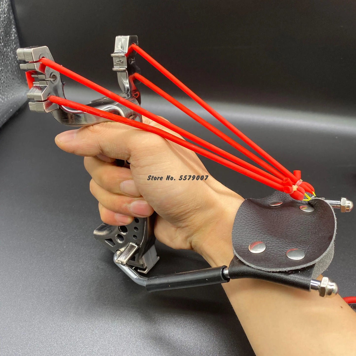 2020 NEW Powerful Hunting Slingshot With 2 Rubber Band Tubing Catapult Professional Tactical Pocket Target Sling Shot Ball