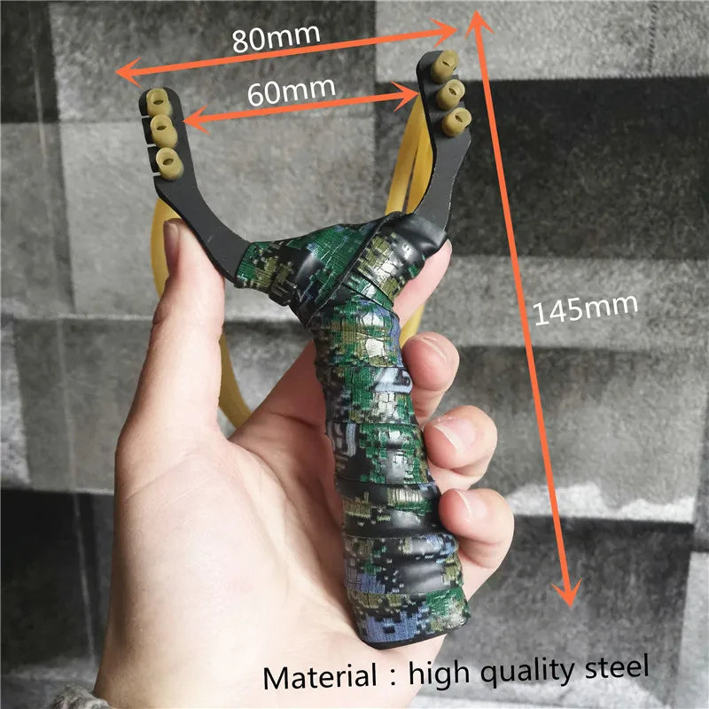 High-quality High-power Catapult Slingshot Shooting Fish Bow Titanium Steel Adult Hunting Shooting Slingshots Accept Customizati