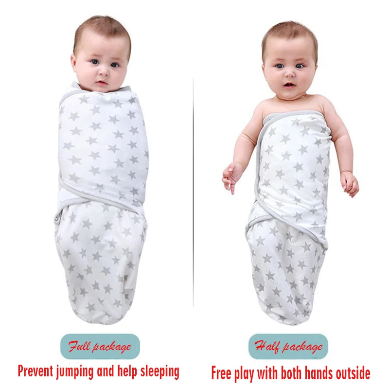 Wholesale baby sleeping bag newborn envelope cocoon wrap swaddle soft 100% cotton 0-6 months sleep blanket