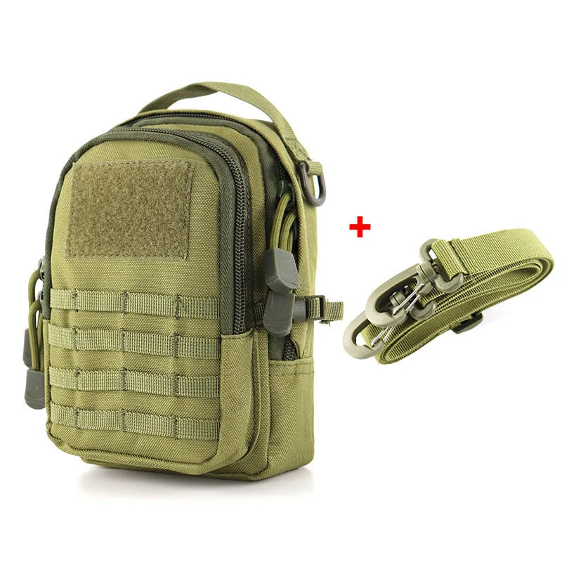 Tactical EDC Pouch Bag Universal Military Zipper Molle Hip Waist Bag Pocket Outdoor Camping Hunting Chest Bag Mini Army Backpack