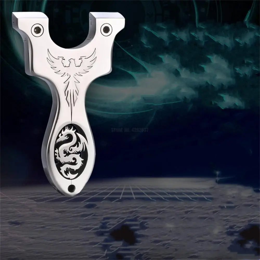 Outdoor Professional Hunting Slingshot Shooting Game Catapult High Quality Stainless Steel Catapult Rubber Band Slingshot Set