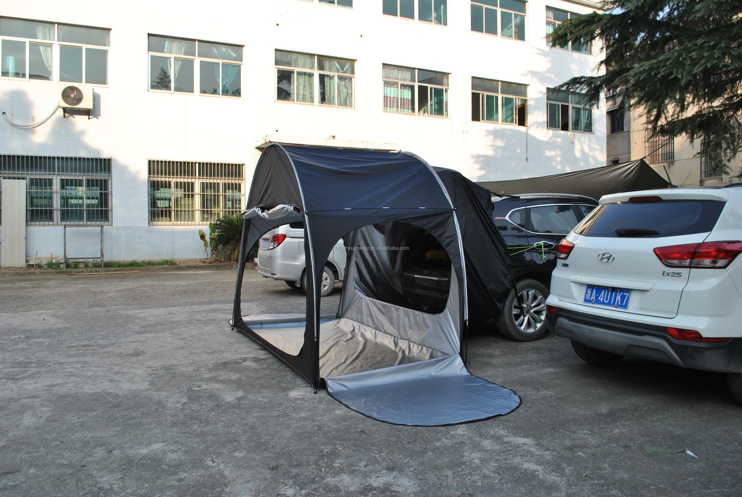 SUV Car Tent for Camping, SUV Tailgate Shade Awning Tent, Outdoor car Tent with Three Door Design, Vehicle Camping Tents