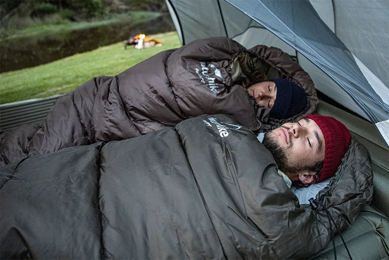 Naturehike Sleeping Bag Ultralight Winter Envelope Spliceable Sleeping Bag for Outdoor Camping Adult Waterproof Cotton Quilt