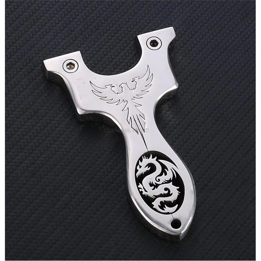 Outdoor Professional Hunting Slingshot Shooting Game Catapult High Quality Stainless Steel Catapult Rubber Band Slingshot Set