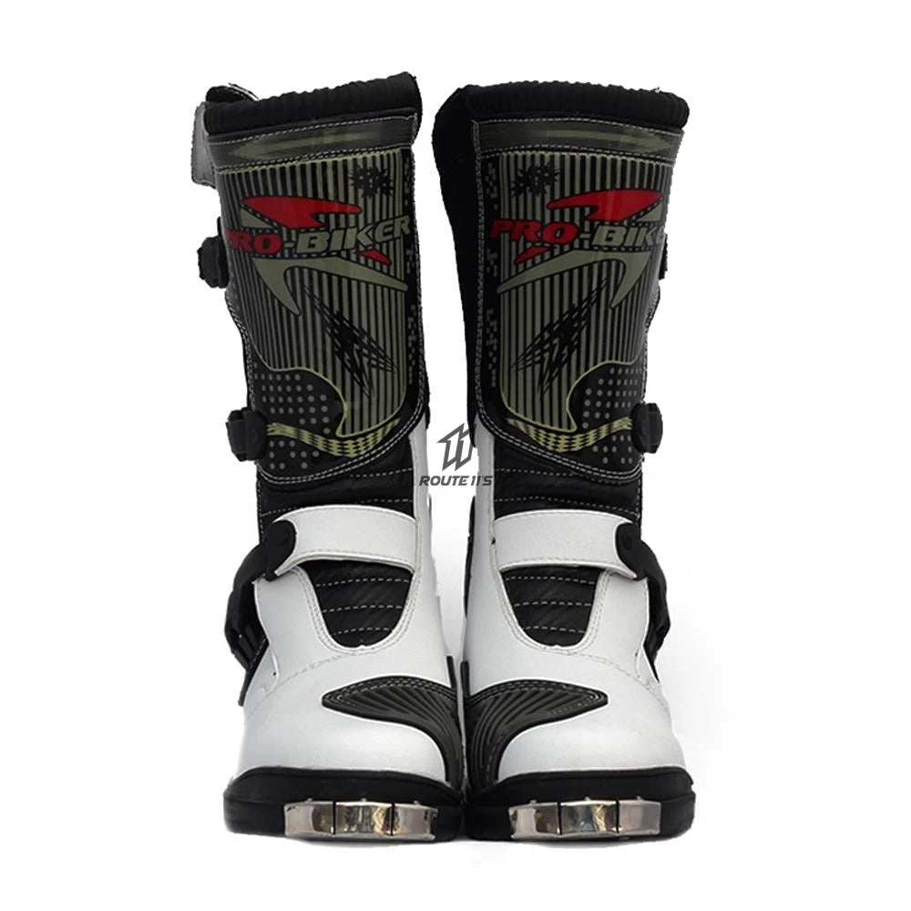PRO-BIKER Men Motorcycle Boots Waterproof PU Botas Moto Boots Motocross Motorcycle Shoes Protection Motorcycle Long Thigh Boots
