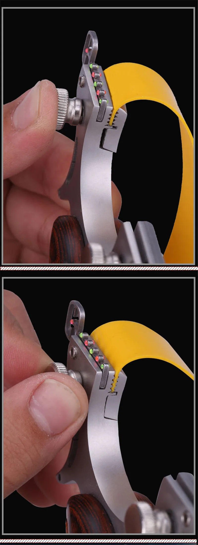 sling shot Stainless steel + wooden slingshot catapult hunting with rubber band outdoor shooting game catapult