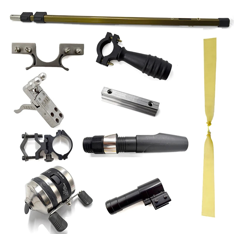 Slingshot Set Slingshot Precision Green Laser Telescopic High Power Catapult Use Reels for Outdoor Hunting Shooting New