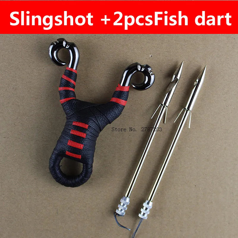 Outdoor Powerful Multi-Function Fishing Shooting Fish Slingshot Catapult Hunting Sling Shot Arrow kit slingshot Fish Darts Set