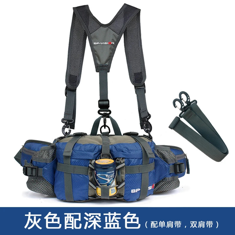 5L Outdoor Sports Waist Bag Men Women Camping Hiking Travel Shoulder Bag Fishing Riding Kettle Backpack Waterproof Rucksack
