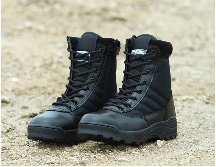 2024 Genuine summer tactical army fans high help desert combat boots tactics SWAT outdoor men's climbing shoes