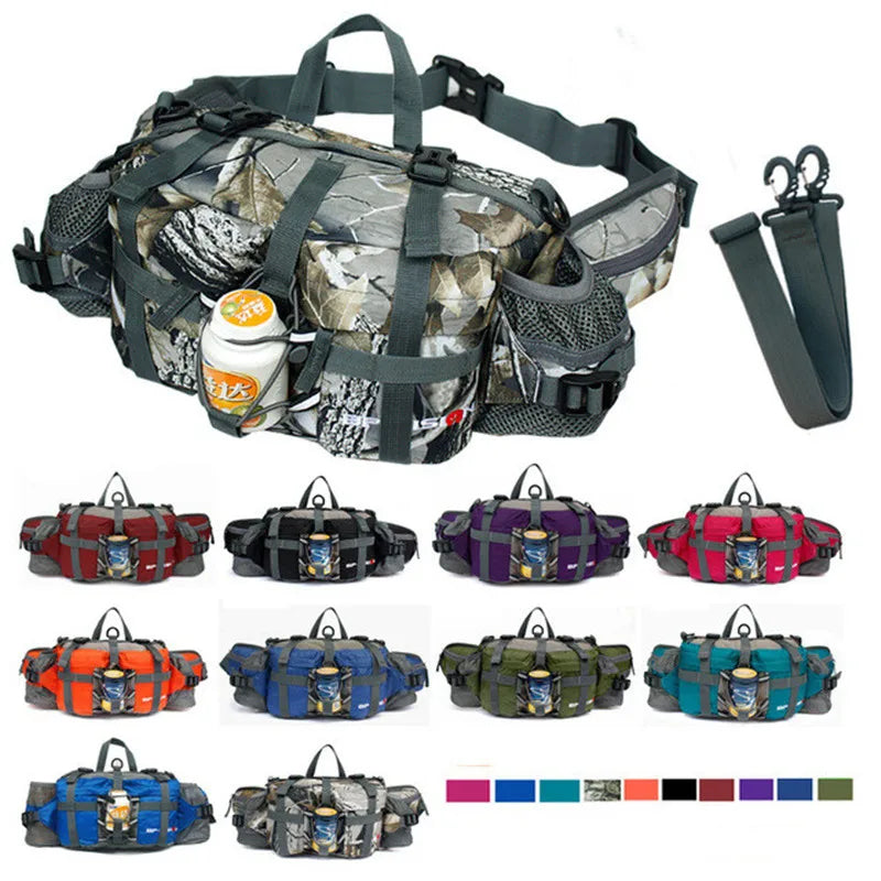 5L Outdoor Sports Waist Bag Men Women Camping Hiking Travel Shoulder Bag Fishing Riding Kettle Backpack Waterproof Rucksack