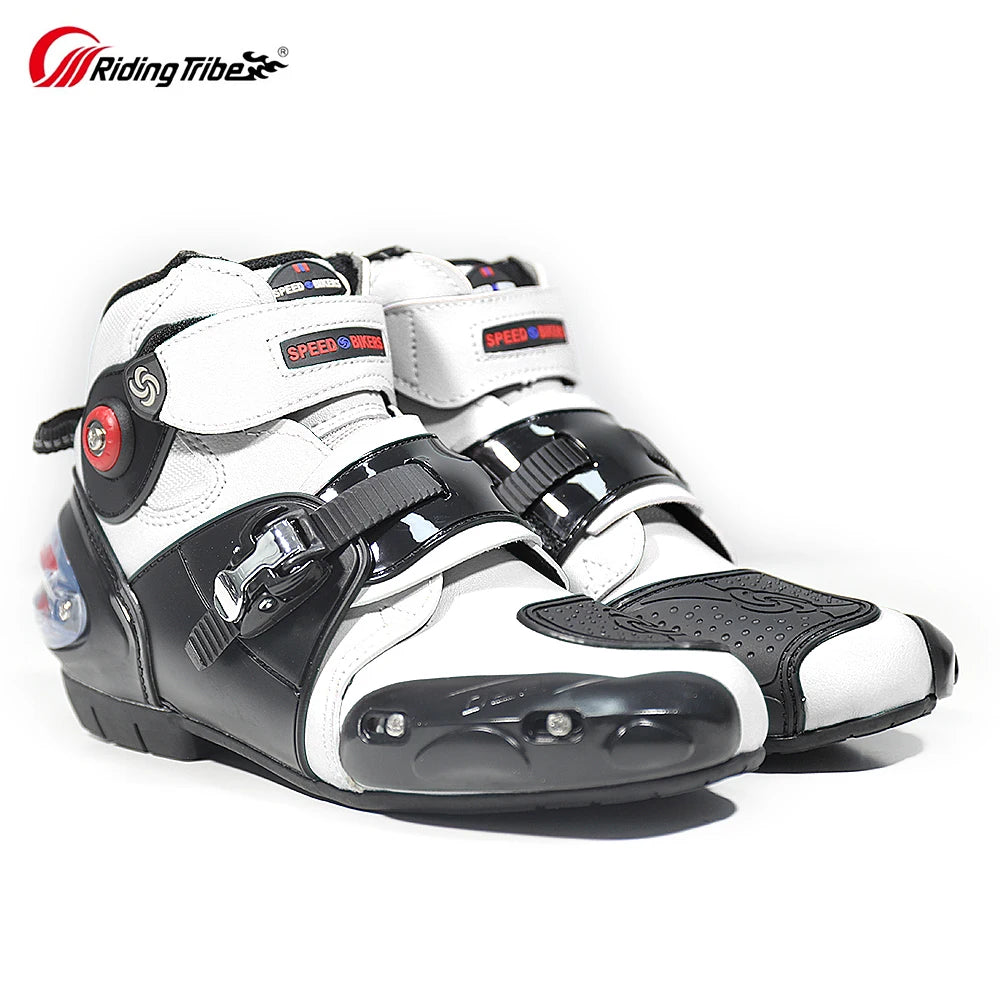 Original Motorcycle Ankle Boots Street Moto Riding Microfiber Leather Shoes Motorbike Short Botas Moto Sports Protective Boots