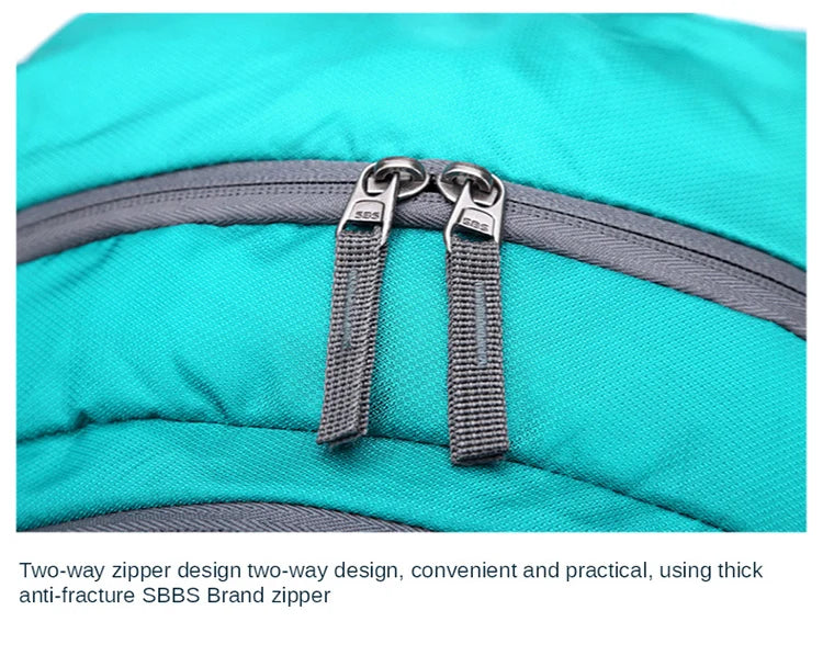 QUESHARK 40L Ultralight Waterproof Soft Foldable Camping Shoulder Backpack Climbing Travel Mountaineering Hiking Cycling Bag