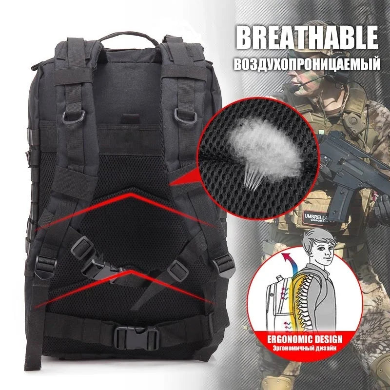Army Tactical Backpack for Men 30L/50L Travel Camping Bag 1000D Military Hiking Supplies Sports Trekking Climbing Waterproof bag