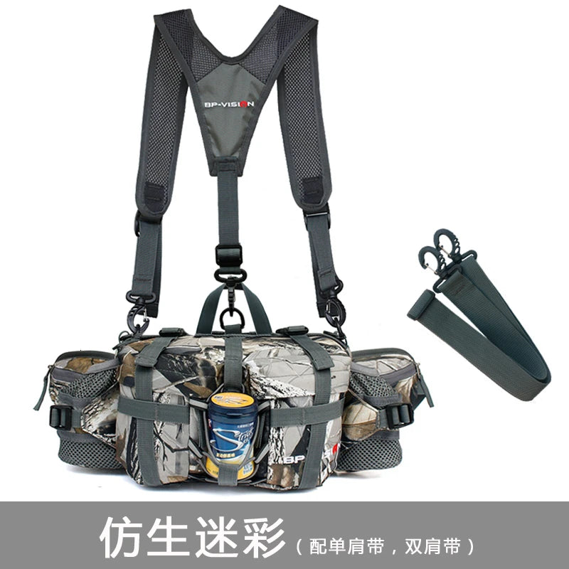5L Outdoor Sports Waist Bag Men Women Camping Hiking Travel Shoulder Bag Fishing Riding Kettle Backpack Waterproof Rucksack