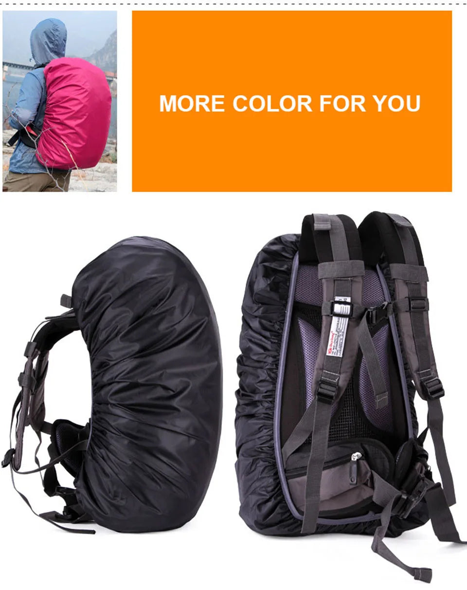 Practical Backpack Rain Shield Waterproof Dustproof Sun-protected Bag Shield Outdoor Camping Hiking Backpack Protective Cover