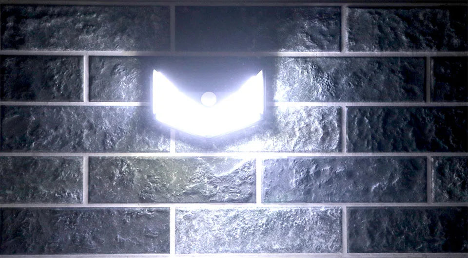 4 sides 100LEDs 3 modes glow PIR motion sensor solar wall light garden solar energy lamp always on at night outdoor street lamp