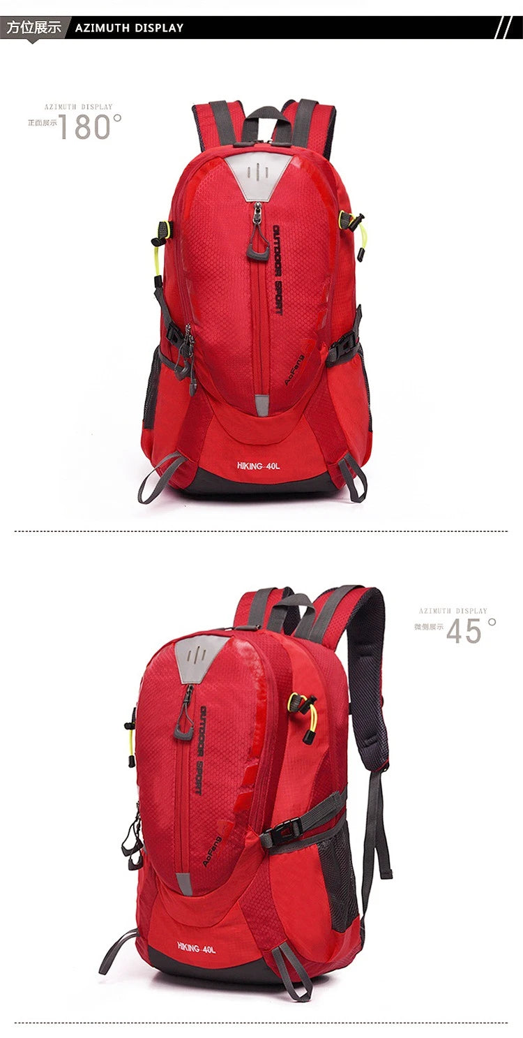 Quality Rucksack Camping Hiking Backpack Sports Bag 2021 Outdoor Travel Backpack Trekk Mountain Climb Equipment 40L Men Women