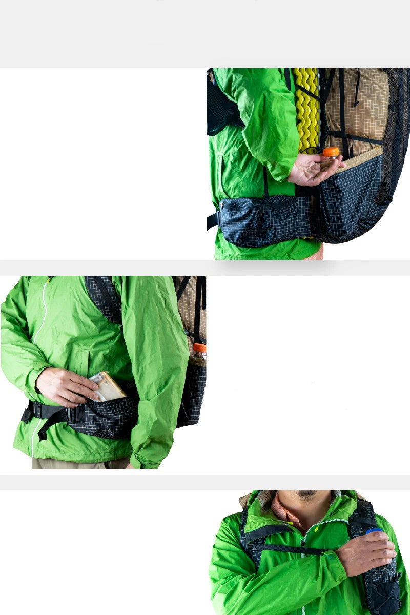 3F UL GEAR 2021 New Blue Qi Dian Pro Hiking Backpack ultralight Camping Pack Travel Backpacking Trekking Rucksacks 46+10L 88g