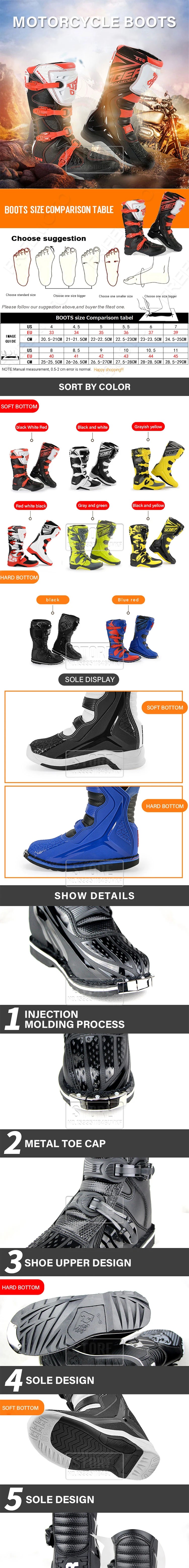 New T3 Motorcycle Boots Motocross Enduro Professional Racing Motocross Off-road Bottas Motorboat Shoes Racing Boots