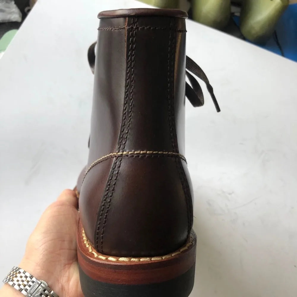 XW318 RockCanRoll Super Quality Size 35-52 Handmade Goodyear Welted Durable Italian Cowhide Boot Custom Made Available