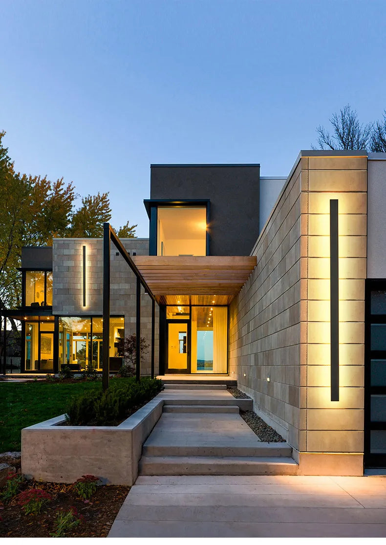 Waterproof LED long wall light ip65 outdoor lighting garden country house balcony light interior wall bedroom living room light