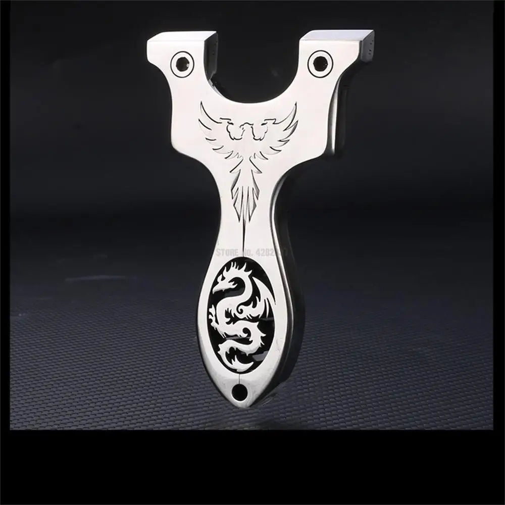 Outdoor Professional Hunting Slingshot Shooting Game Catapult High Quality Stainless Steel Catapult Rubber Band Slingshot Set