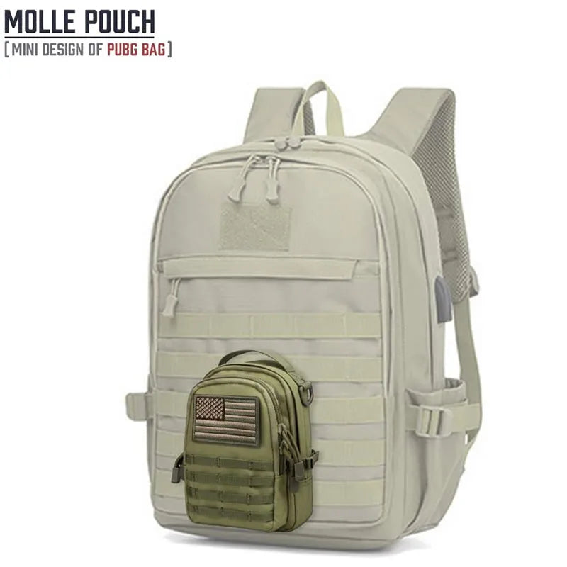 Tactical EDC Pouch Bag Universal Military Zipper Molle Hip Waist Bag Pocket Outdoor Camping Hunting Chest Bag Mini Army Backpack