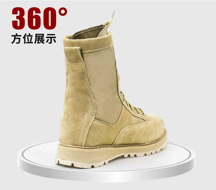 2025 Original Product US Army Sand Battle Desert  Summer Air Vent Army Mountaineering Boots Special Commando men