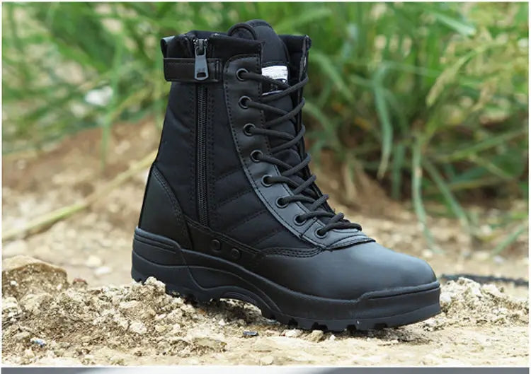2024 Genuine summer tactical army fans high help desert combat boots tactics SWAT outdoor men's climbing shoes