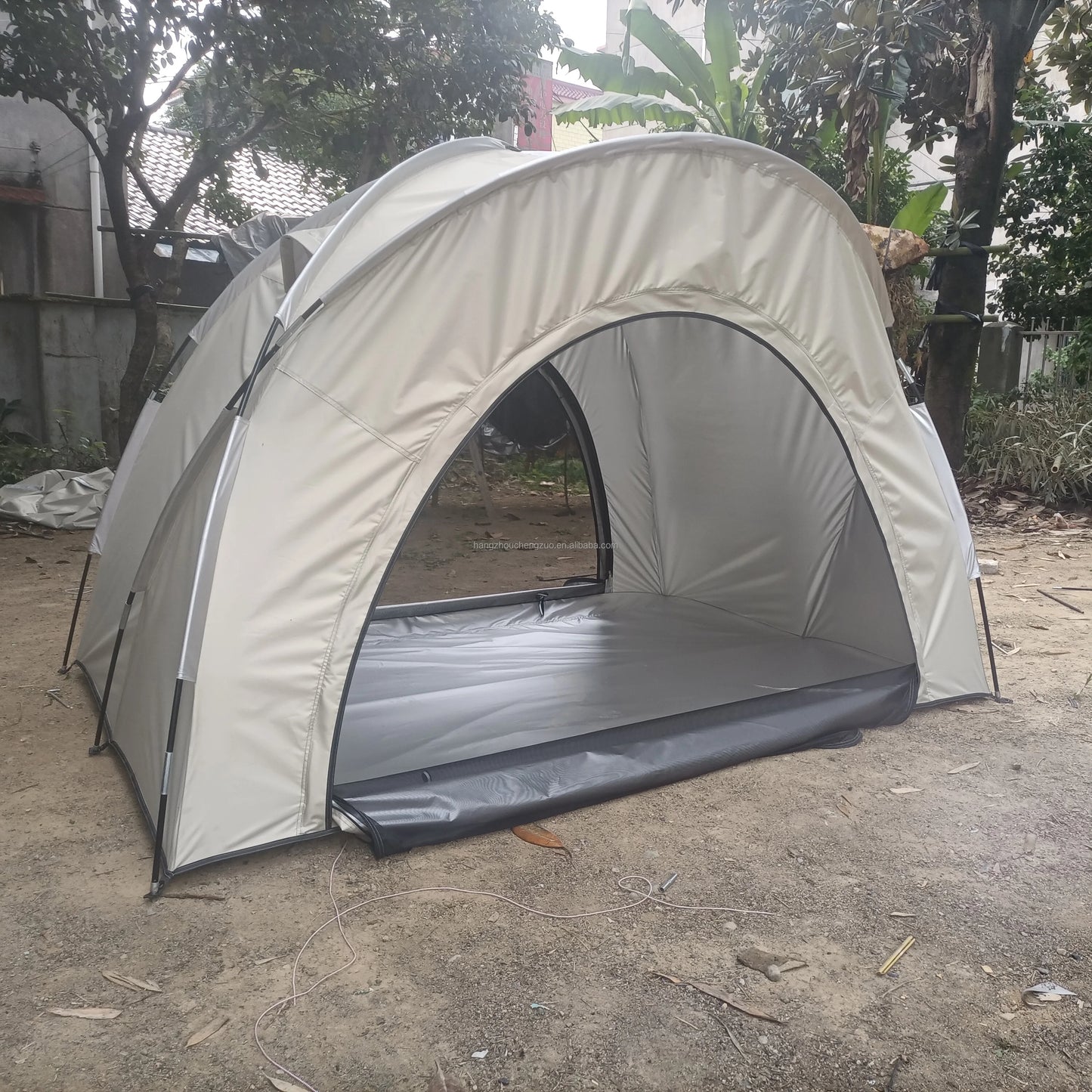 Off-Ground 3 Person Camping Fishing Tent with Double Mesh Doors - Insect Blocking, Durable Design, Easy Setup,Excluding bed