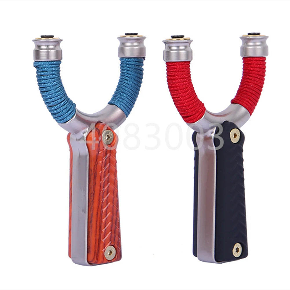 High-quality alloy steel Hunting Slingshot Powerful Catapult with Rubber Band Outdoor Shooting Slingshot professional Catapult