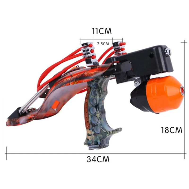 Hunting Slingshot Multi Function Hunting Crossbows Laser Rifle Toy With Darts Arrows Fishing Shooting Tool Professional Catapult