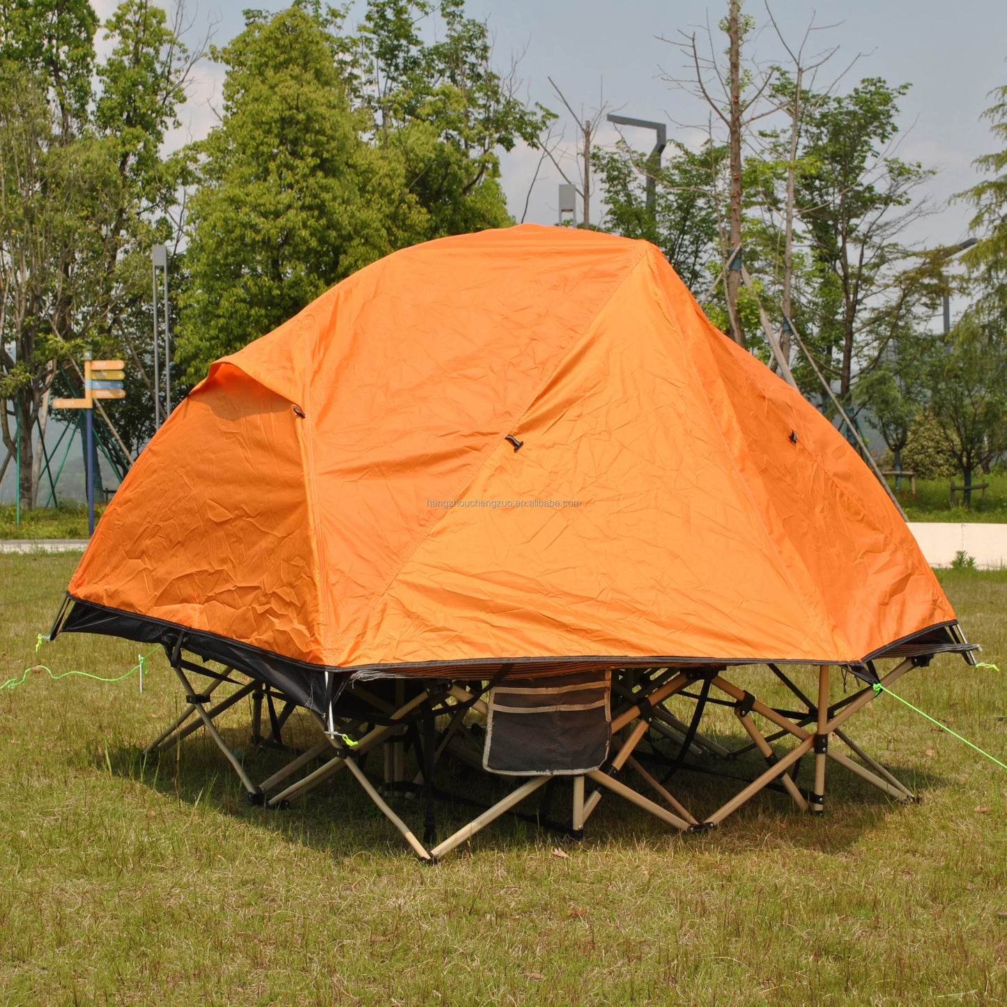 Ultralight 2 Person Cot Tent for Camping Ground Bed Tent with Footprint Bed Not Included the Bed
