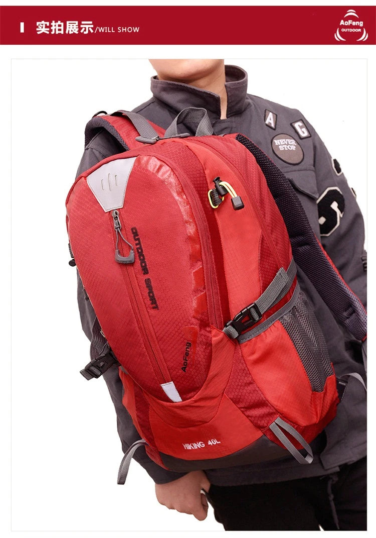 Quality Rucksack Camping Hiking Backpack Sports Bag 2021 Outdoor Travel Backpack Trekk Mountain Climb Equipment 40L Men Women