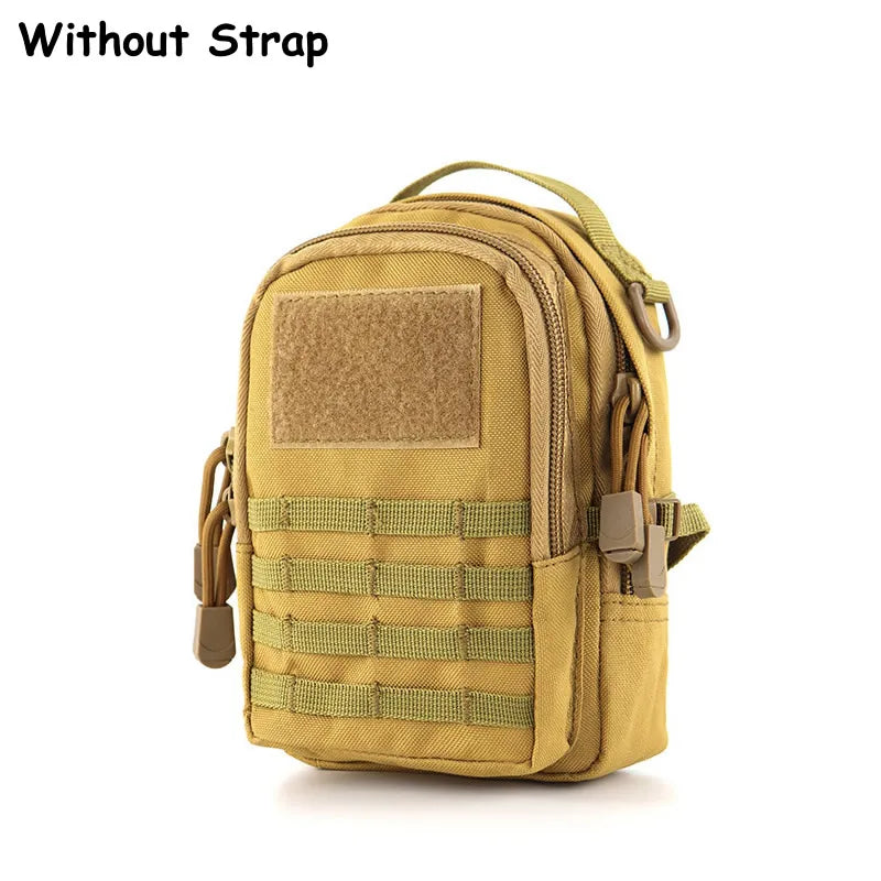 Tactical EDC Pouch Bag Universal Military Zipper Molle Hip Waist Bag Pocket Outdoor Camping Hunting Chest Bag Mini Army Backpack