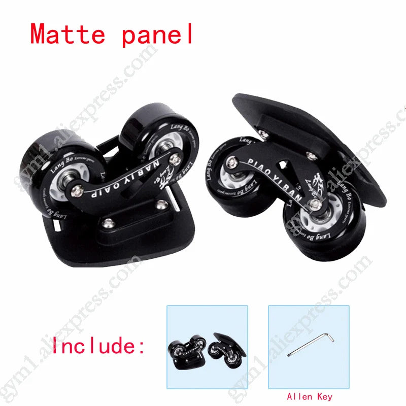 1 Pair Skateboard Aluminium Alloy Mini Drift Short Board Roller