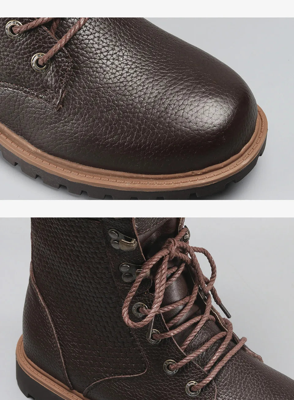 Motorcycle Male Boots velvet Winter Men warm Leather Tooling Shoes Fashion Retro Mid- Calf Male Motorcycle Punk Boots Rock Shoes