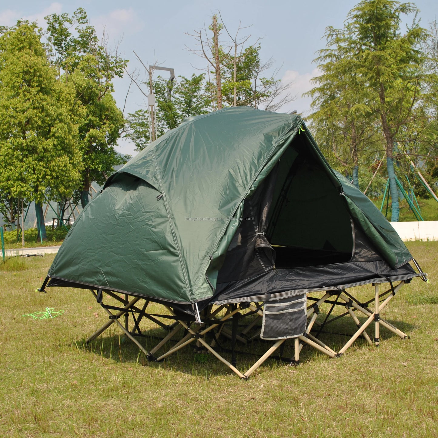 Ultralight 2 Person Cot Tent for Camping Ground Bed Tent with Footprint Bed Not Included the Bed