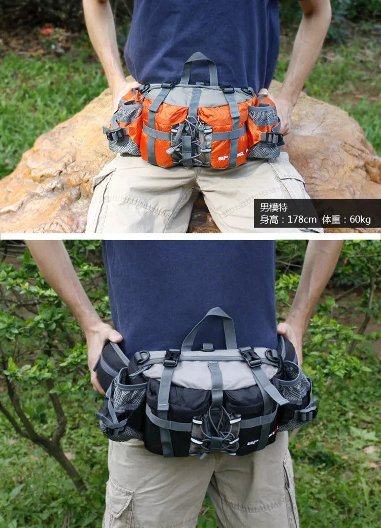 5L Outdoor Sports Waist Bag Men Women Camping Hiking Travel Shoulder Bag Fishing Riding Kettle Backpack Waterproof Rucksack
