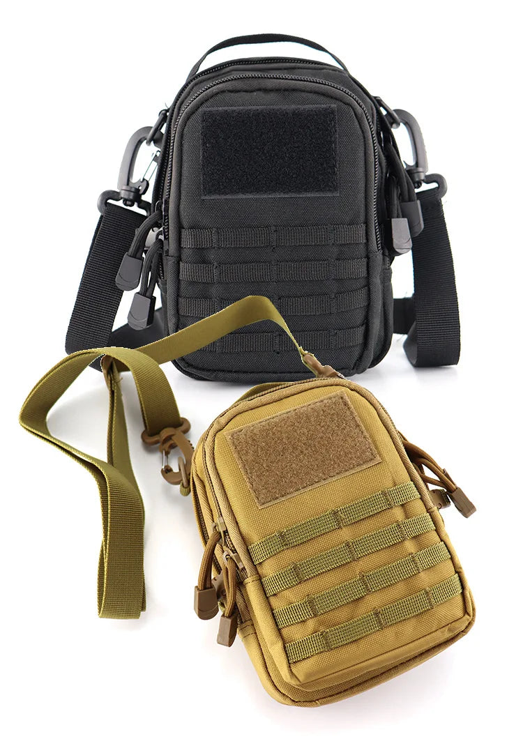 Tactical EDC Pouch Bag Universal Military Zipper Molle Hip Waist Bag Pocket Outdoor Camping Hunting Chest Bag Mini Army Backpack